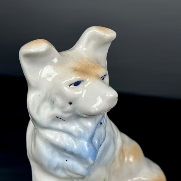 Vintage Ceramic Dog Figurine German Shepherd Puppy made in Japan - Picture 5 of 10